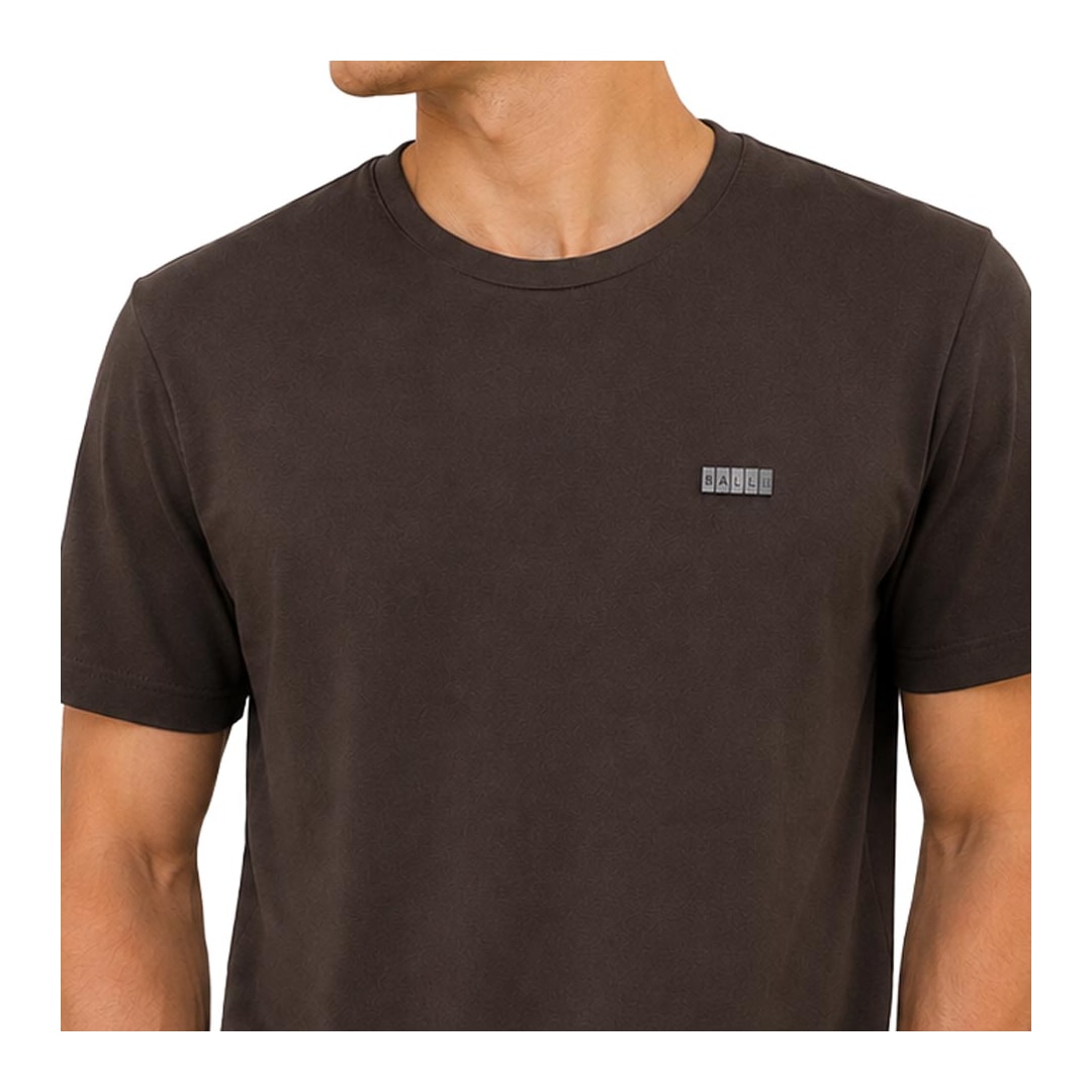 Camiseta Sallo Pergula Meia Manga 0041 Expresso Marrom Camiseta Sallo Pergula Meia Manga 0041 Expresso Marrom