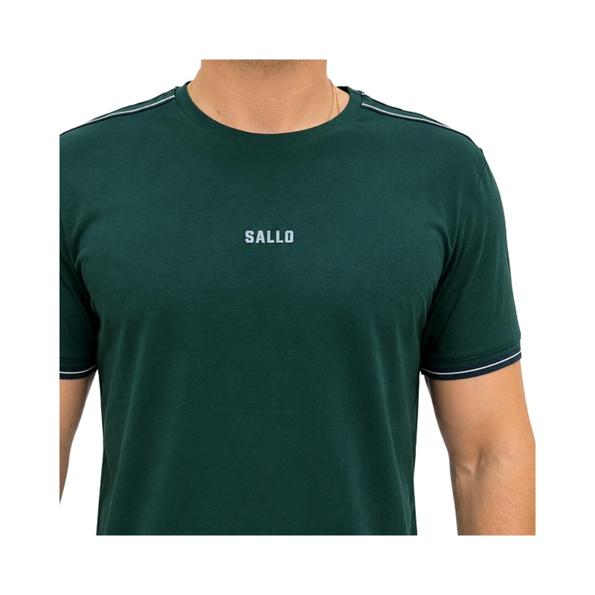 Camiseta Sallo Pergula Meia Manga 0052 Verde Escuro