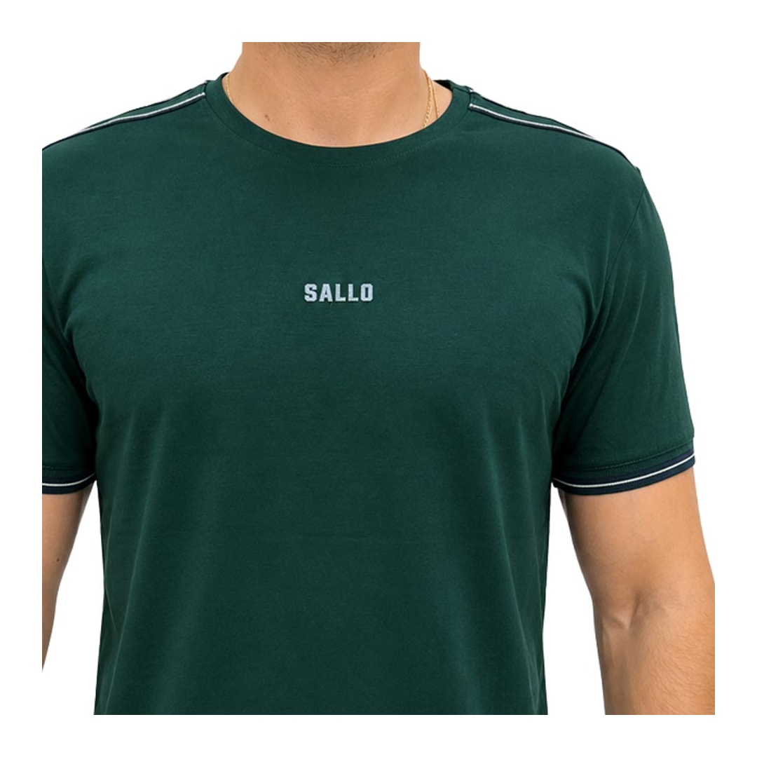 Camiseta Sallo Pergula Meia Manga 0052 Verde Escuro