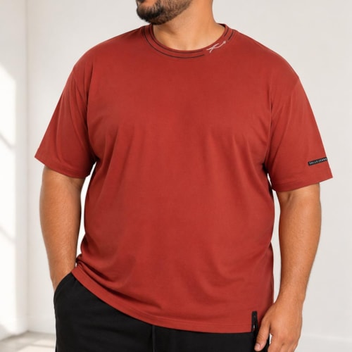 Camiseta Sallo Pergula Meia Manga 10107997 Terracota