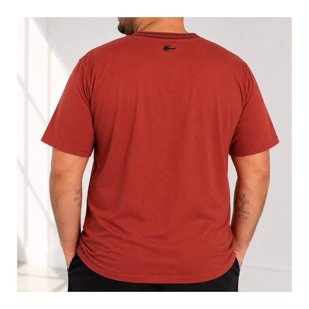 Camiseta Sallo Pergula Meia Manga 10107997 Terracota