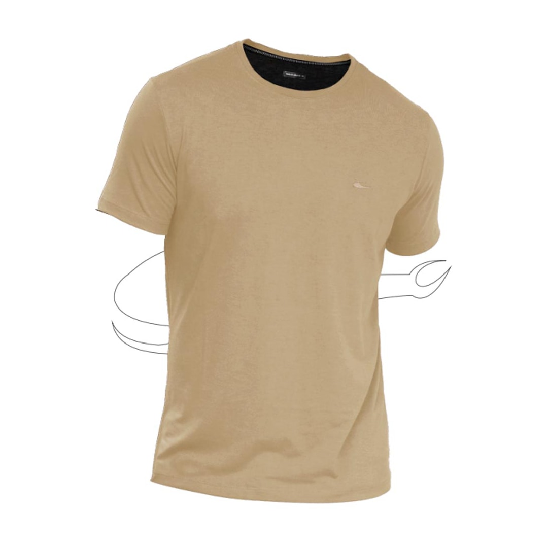 Camiseta Sallo Pergula Meia Manga Básica 1157 Amber