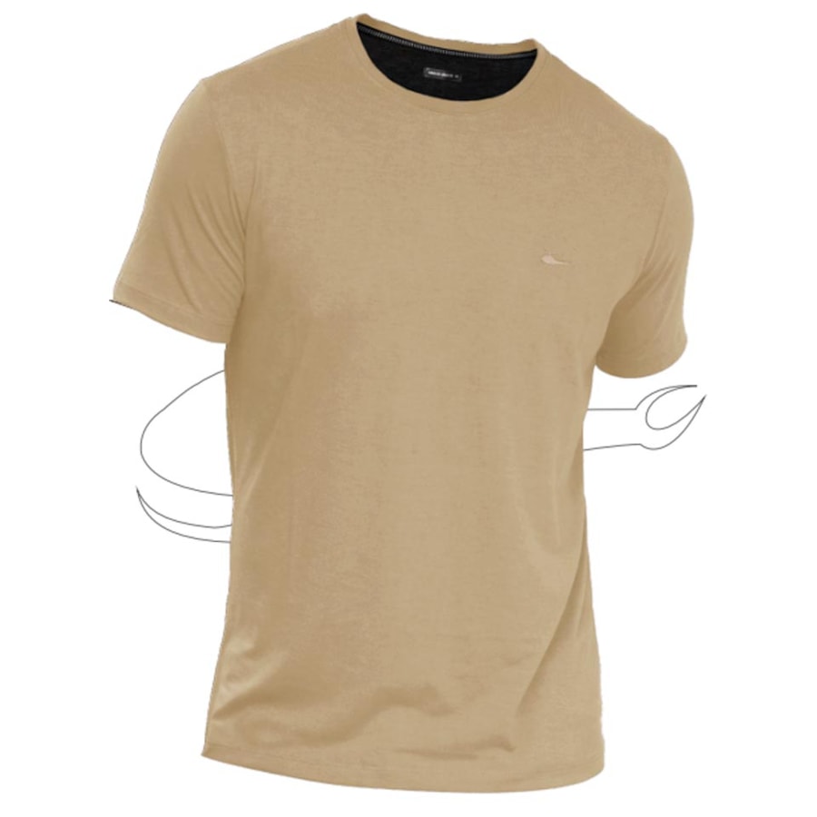 Camiseta Sallo Pergula Meia Manga Básica 1157 Amber Camiseta Sallo Pergula Meia Manga Básica 1157 Amber