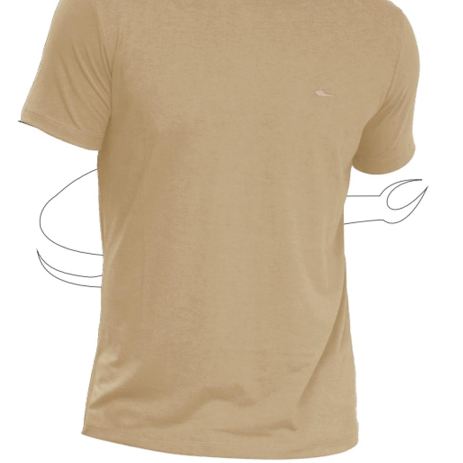 Camiseta Sallo Pergula Meia Manga Básica 1157 Amber Camiseta Sallo Pergula Meia Manga Básica 1157 Amber