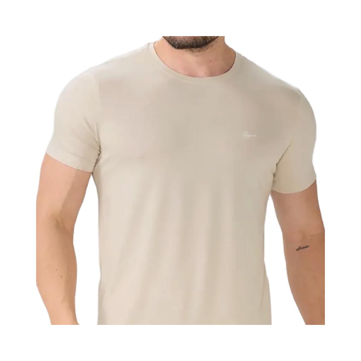 Camiseta Sallo Pergula Meia Manga Básica 1157 Areia Camiseta Sallo Pergula Meia Manga Básica 1157 Areia