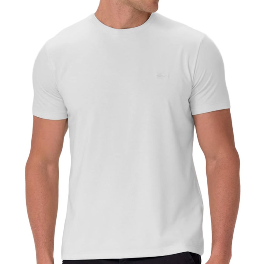 Camiseta Sallo Pergula Meia Manga Básica 1157 Branco