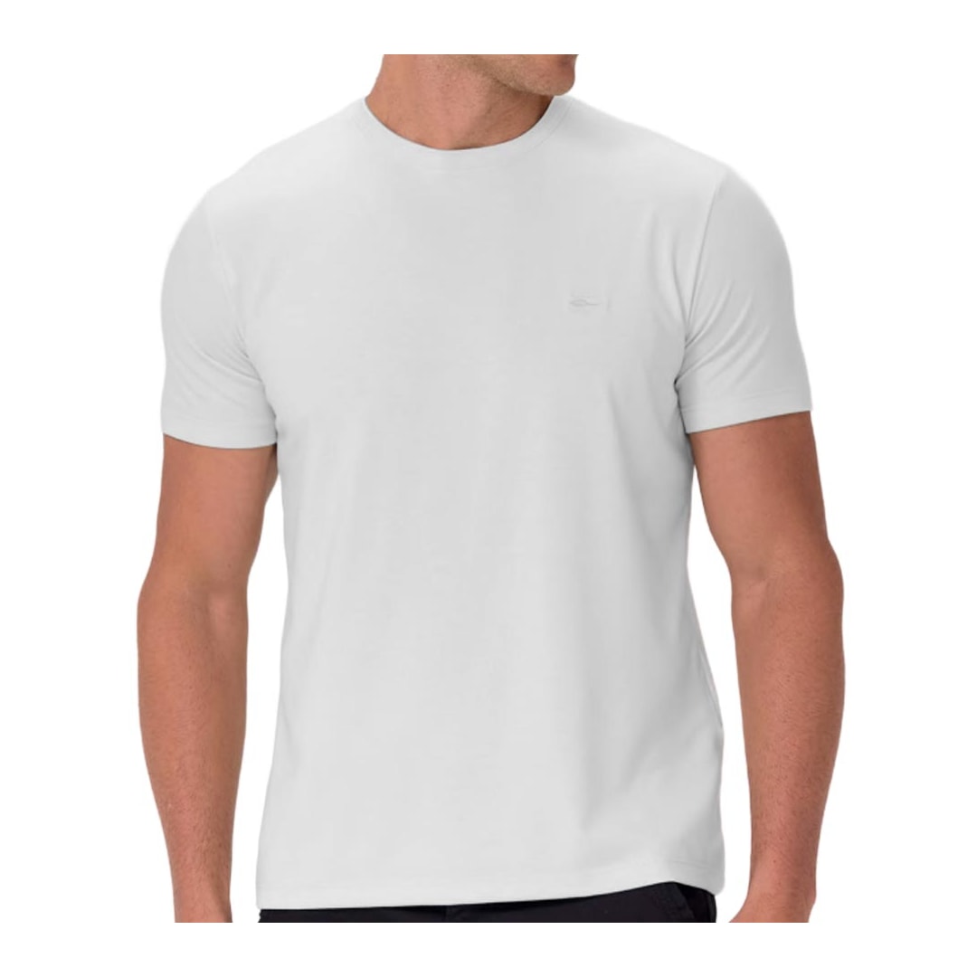 Camiseta Sallo Pergula Meia Manga Básica 1157 Branco Camiseta Sallo Pergula Meia Manga Básica 1157 Branco
