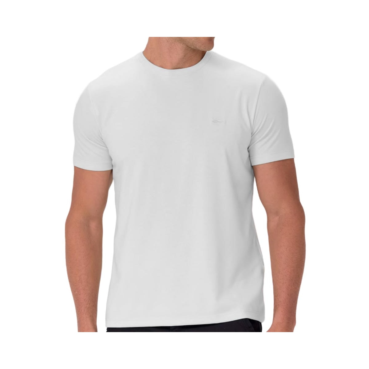Camiseta Sallo Pergula Meia Manga Básica 1157 Branco Camiseta Sallo Pergula Meia Manga Básica 1157 Branco
