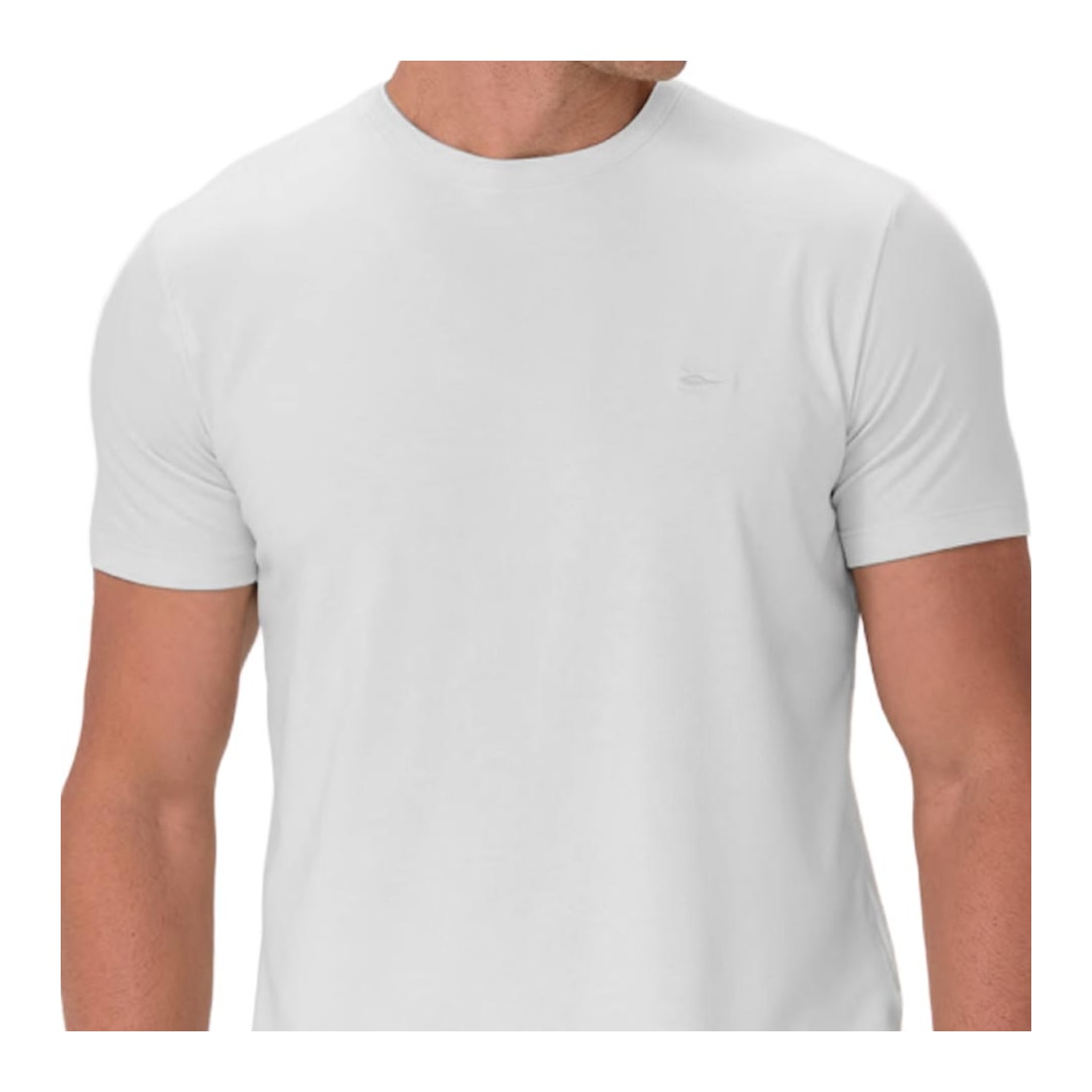 Camiseta Sallo Pergula Meia Manga Básica 1157 Branco Camiseta Sallo Pergula Meia Manga Básica 1157 Branco