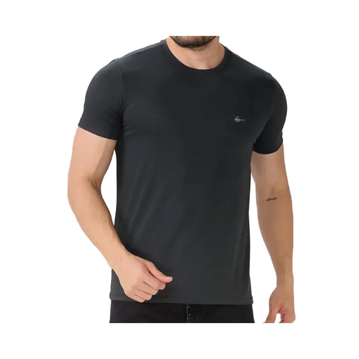 Camiseta Sallo Pergula Meia Manga Básica 1157 Chumbo Dark Camiseta Sallo Pergula Meia Manga Básica 1157 Chumbo Dark