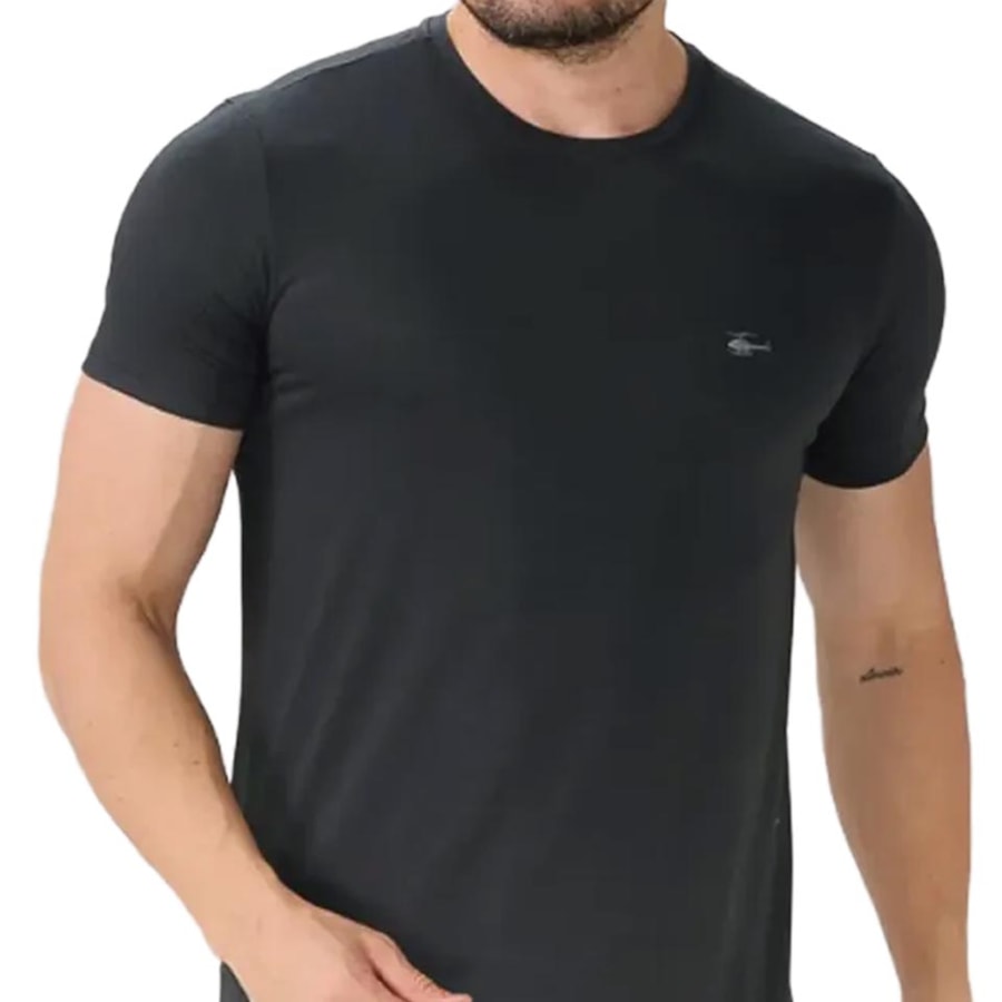 Camiseta Sallo Pergula Meia Manga Básica 1157 Chumbo Dark Camiseta Sallo Pergula Meia Manga Básica 1157 Chumbo Dark