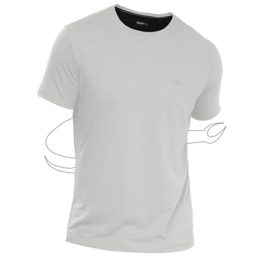 Camiseta Sallo Pergula Meia Manga Básica 1157 Cinza Shark