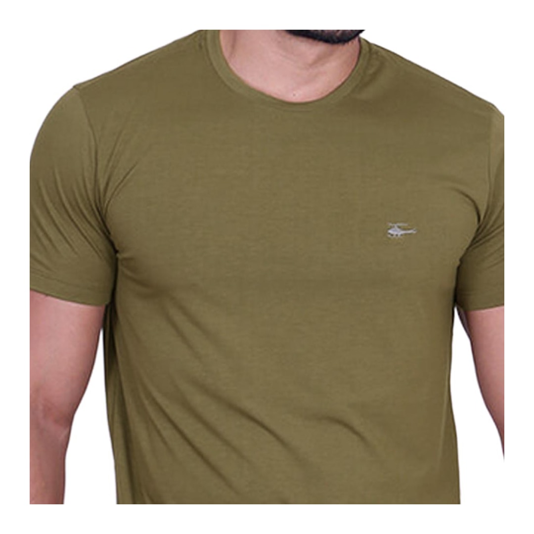 Camiseta Sallo Pergula Meia Manga Básica 1157 Military Oliver Camiseta Sallo Pergula Meia Manga Básica 1157 Military Oliver