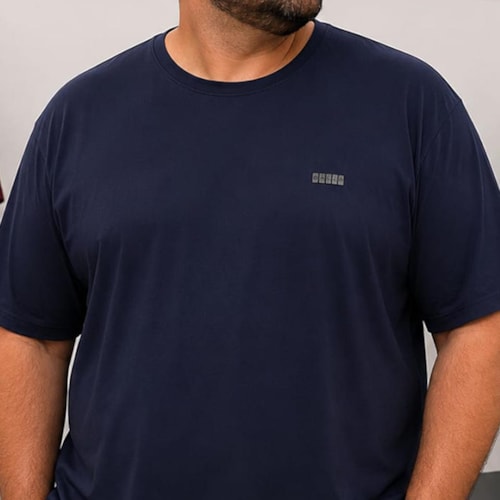 Detalhe - Camiseta Sallo Pergula Plus 0041 Marinho