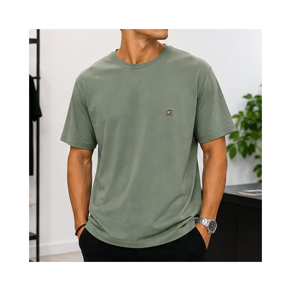 Camiseta Sallo Pergula Plus 8757 Cimento Queimado