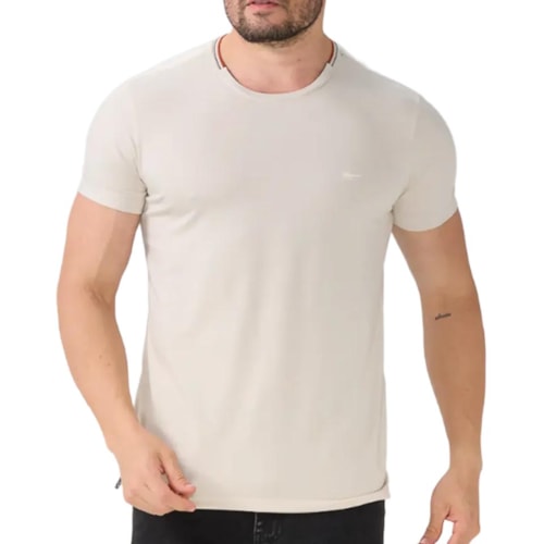 Camiseta Sallo Piquet Pergula Básica 2761 Areia