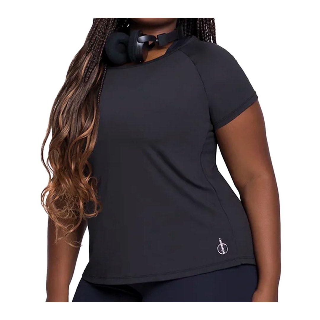 Camiseta Selene Básica Plus Size 24980 Preto