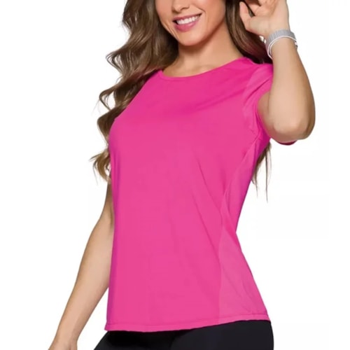 Camiseta Selene Feminina Mm Sport Fitness 20863  Pink