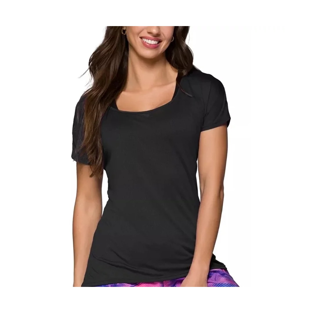 Camiseta Selene Fitness 20860 Preto Camiseta Selene Fitness 20860 Preto