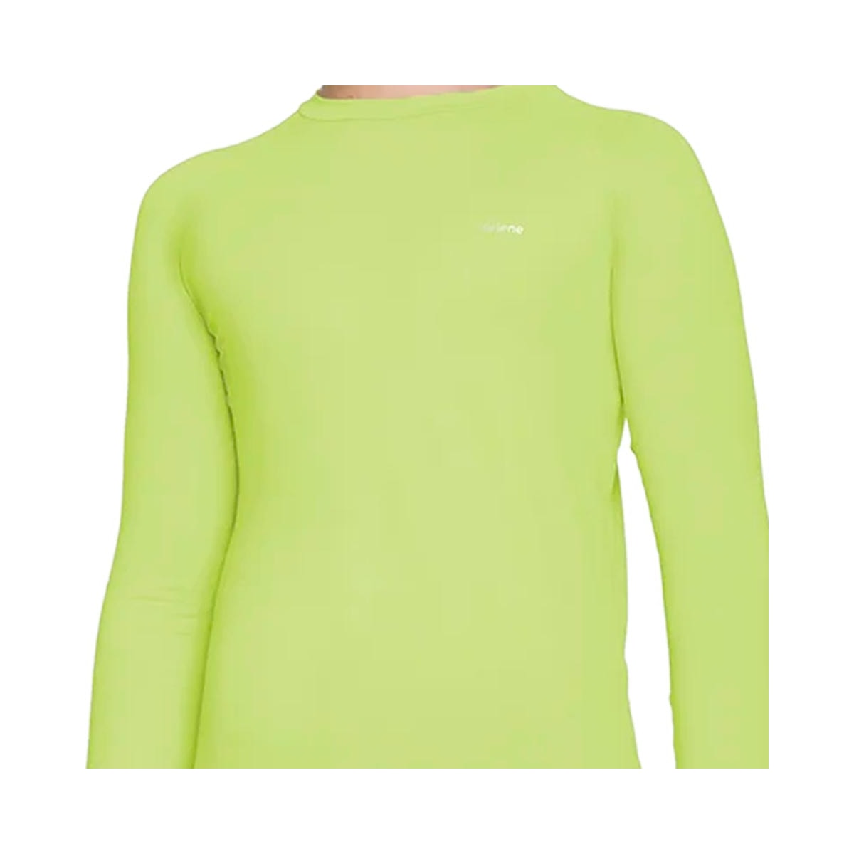 Camiseta Selene Infantil Manga Longa Uv 24000 Amarelo Neon