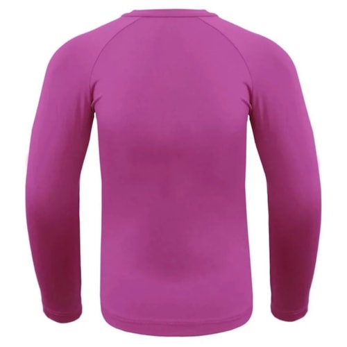 Detalhe - Camiseta Selene Infantil Manga Longa Uv 24000 Pink