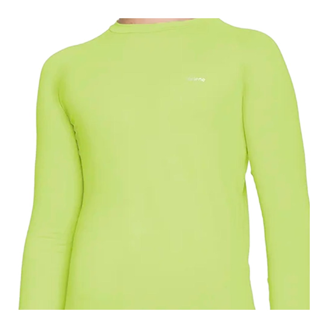Camiseta Selene Infantil Manga Longa Uv 24010 Amarelo Neon