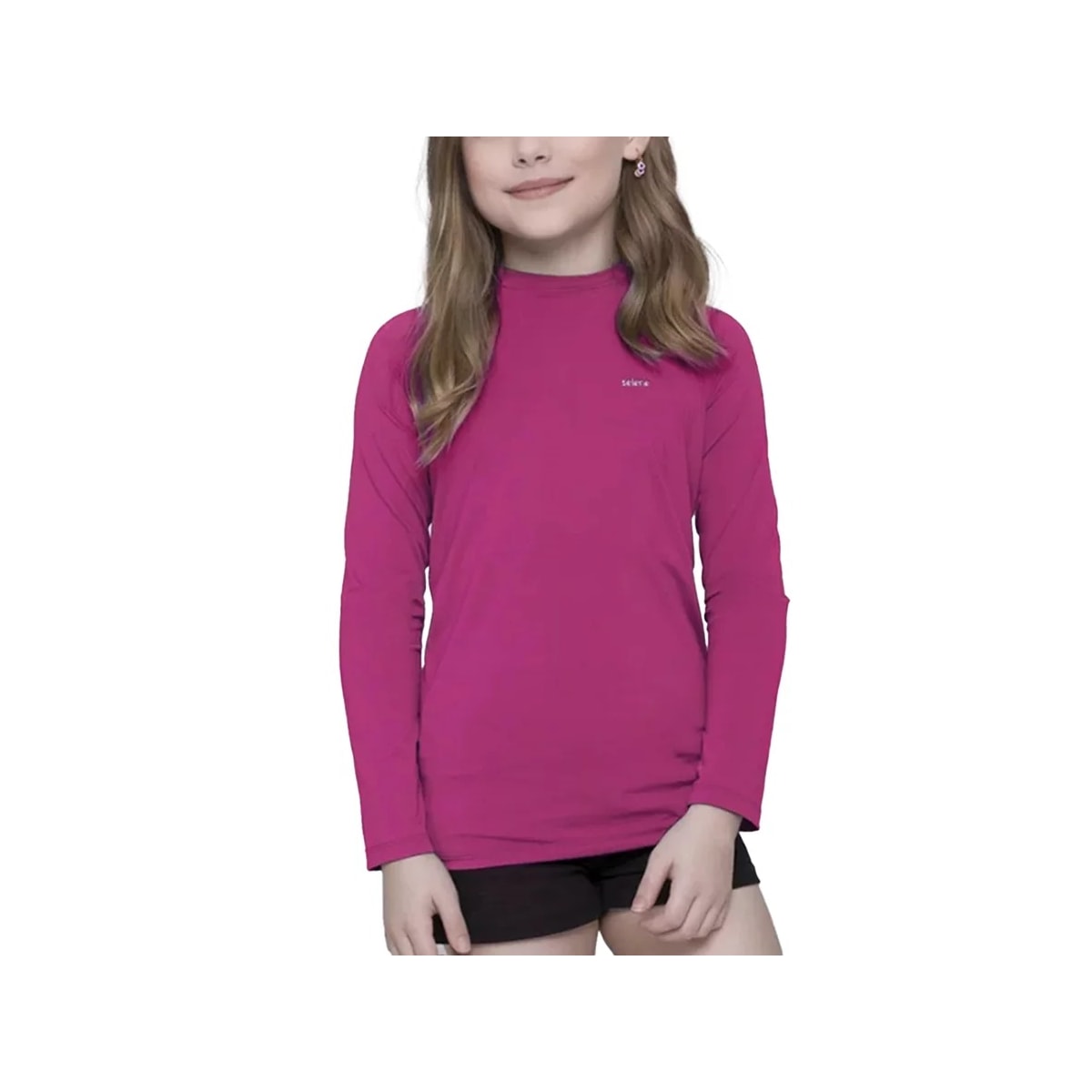 Camiseta Selene Infantil Manga Longa Uv 24010 Pink Camiseta Selene Infantil Manga Longa Uv 24010 Pink