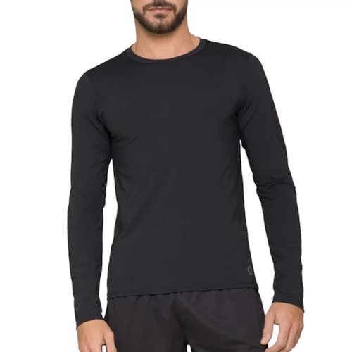 Camiseta Selene Masc Manga Longa Proteção Uv 25020 Preto