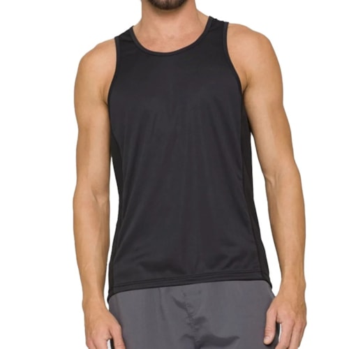 Camiseta Selene Regata Dry Fit 25000 Preto