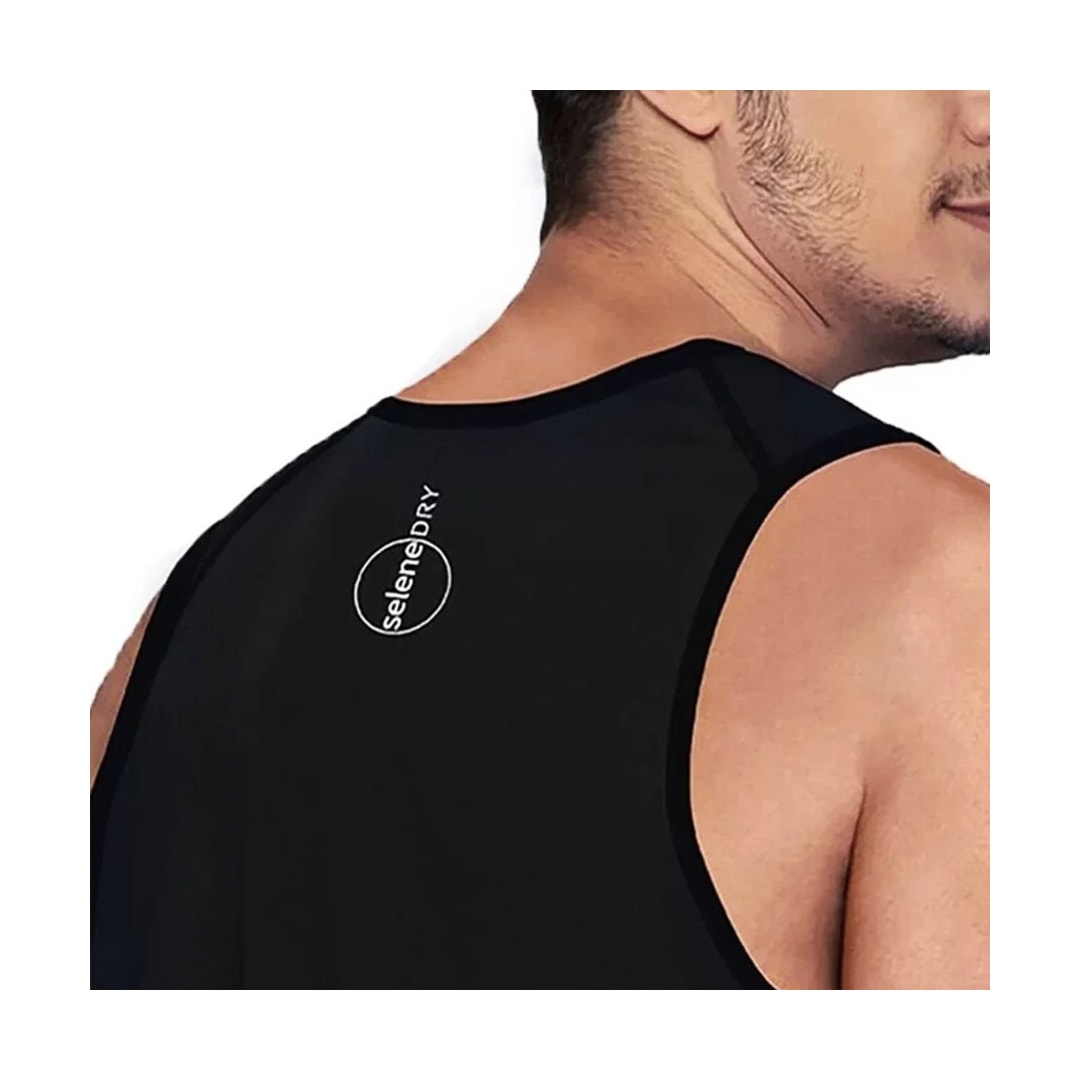 Camiseta Selene Regata Dry Fit 25000 Preto Camiseta Selene Regata Dry Fit 25000 Preto