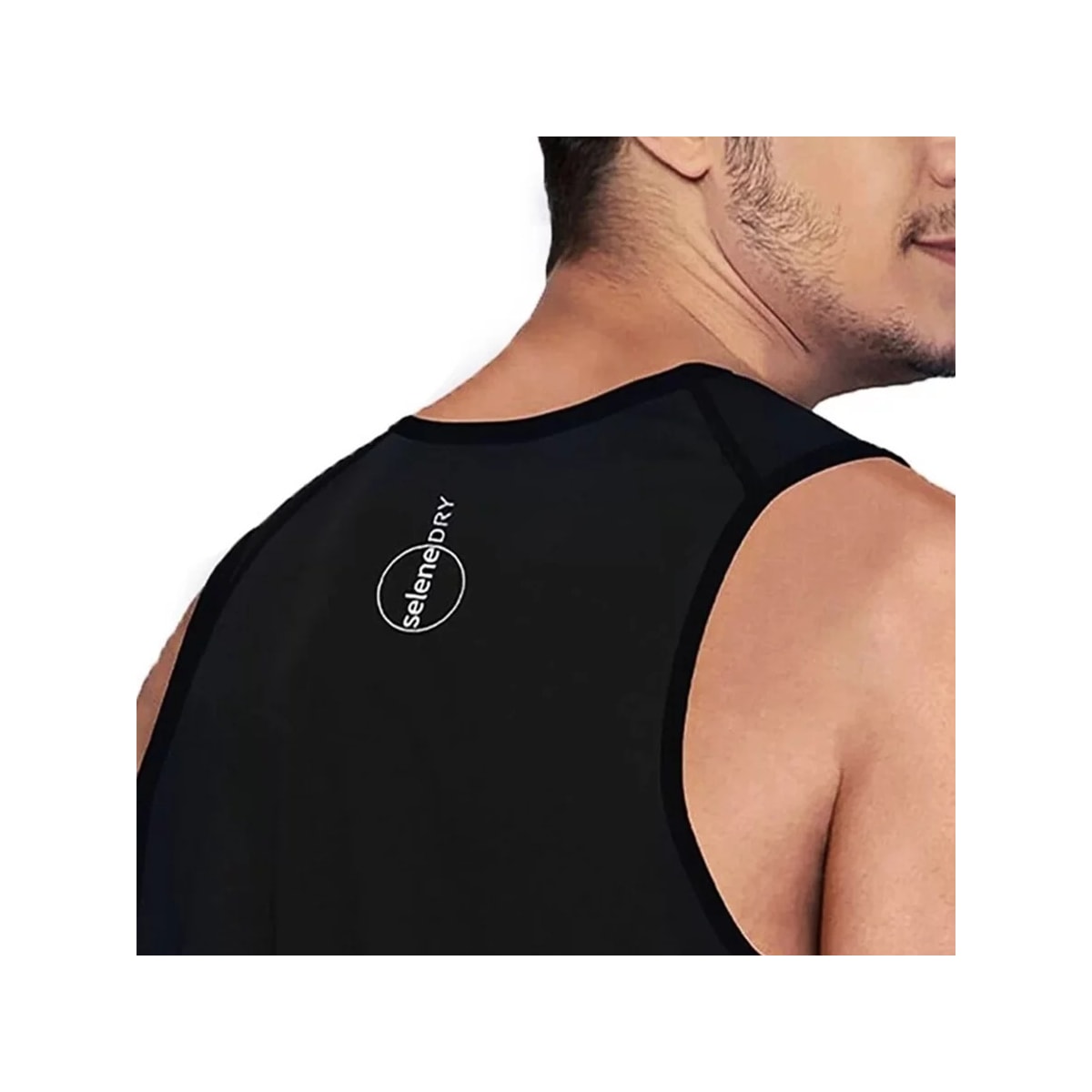 Camiseta Selene Regata Dry Fit 25000 Preto Camiseta Selene Regata Dry Fit 25000 Preto