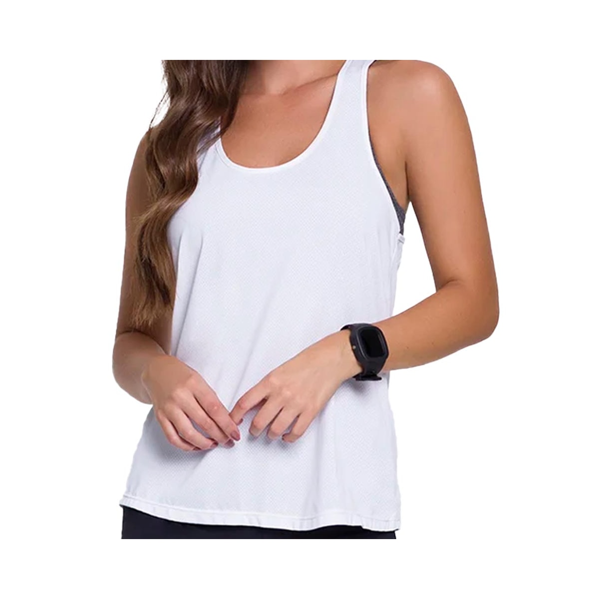 Camiseta Selene Regata Fitness 20850 Branco Camiseta Selene Regata Fitness 20850 Branco