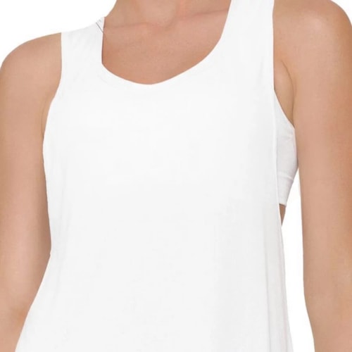 Camiseta Selene Regata Super Cavada 20855 Branco