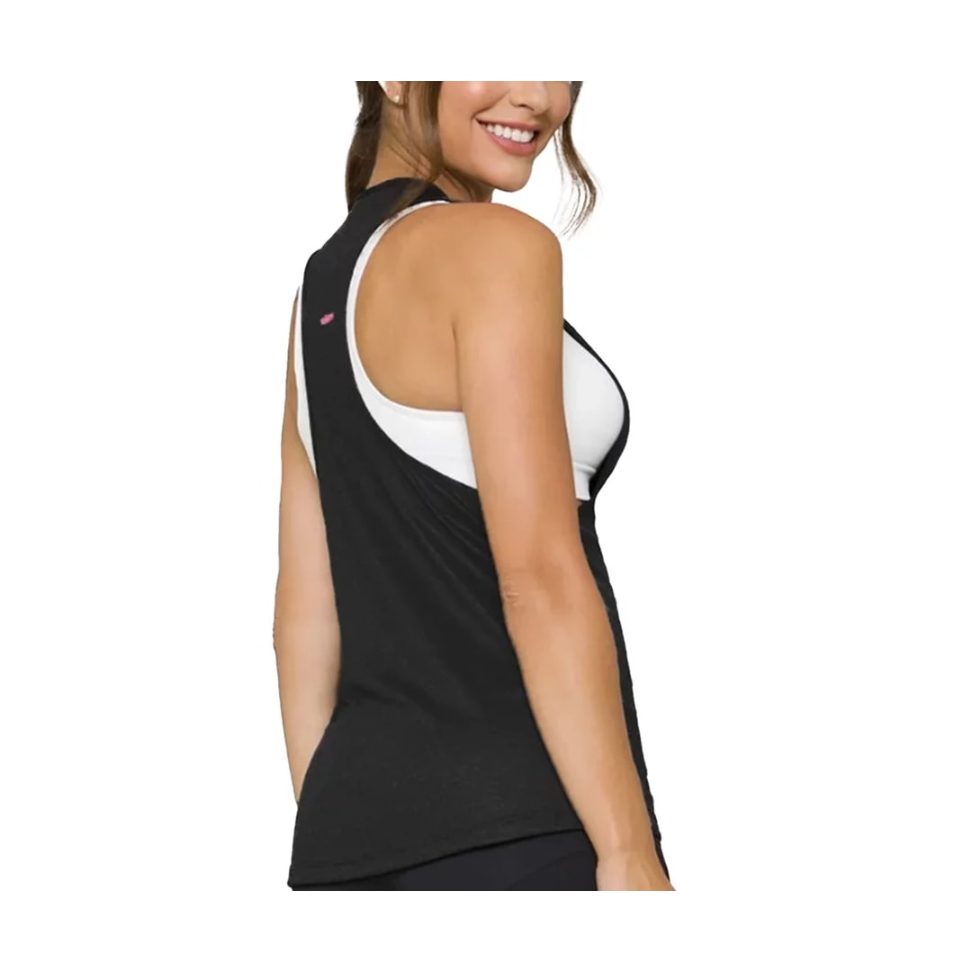 Camiseta Selene Regata Super Cavada 20855 Preto Camiseta Selene Regata Super Cavada 20855 Preto