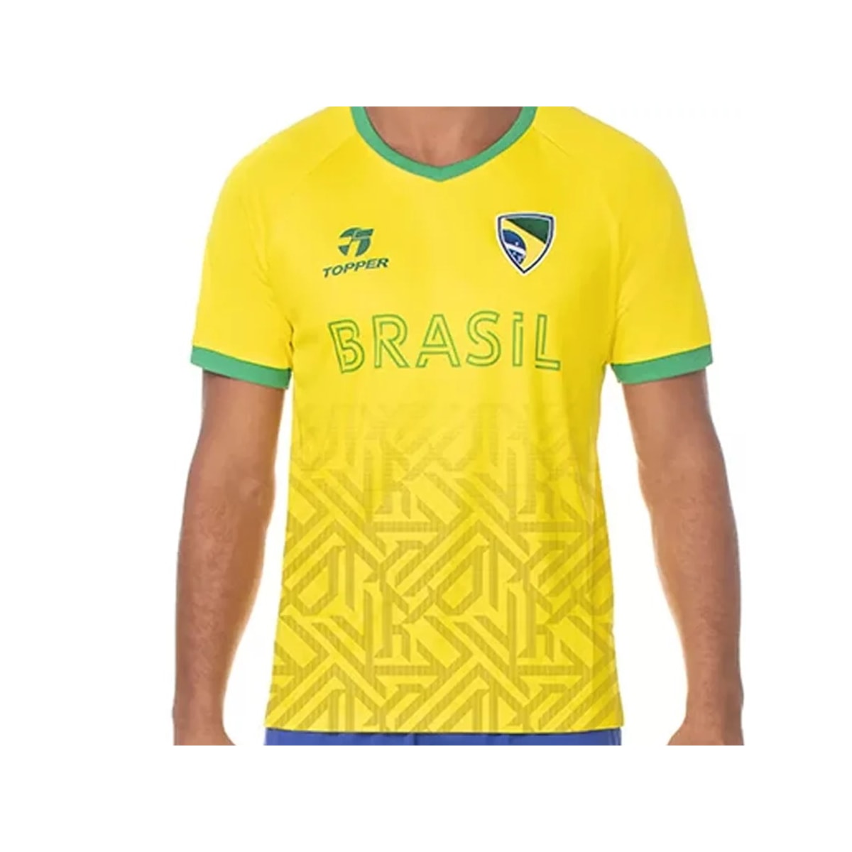 Camiseta Topper Brasil Meia Manga 8522001 Amarelo Camiseta Topper Brasil Meia Manga 8522001 Amarelo