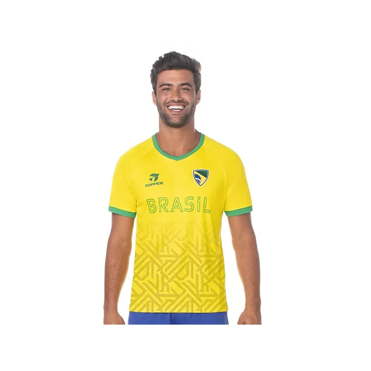 Camiseta Topper Brasil Meia Manga 8522001 Amarelo Camiseta Topper Brasil Meia Manga 8522001 Amarelo