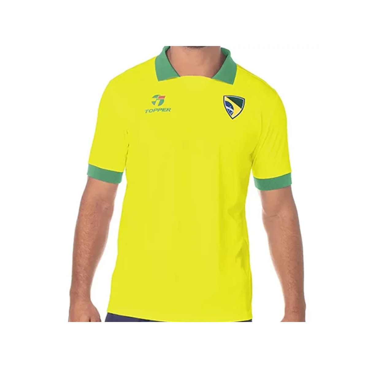 Camiseta Topper Brasil Retrô M/M 8522013 Amarelo Camiseta Topper Brasil Retrô M/M 8522013 Amarelo