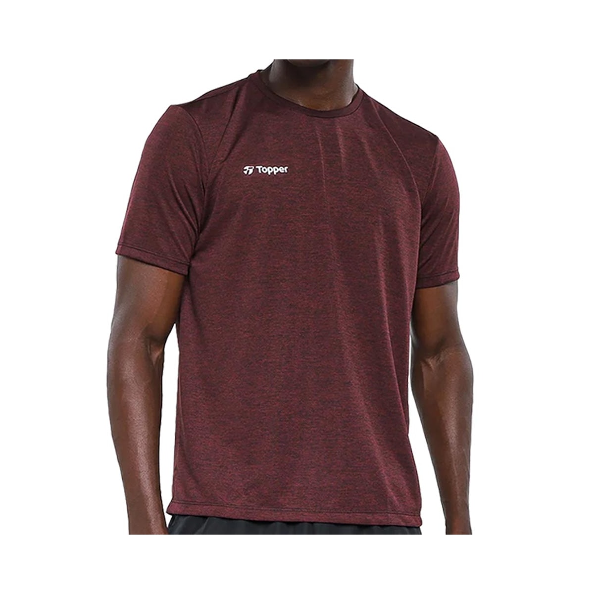 Camiseta Topper Dry 4323108 Mescla Vinho Camiseta Topper Dry 4323108 Mescla Vinho