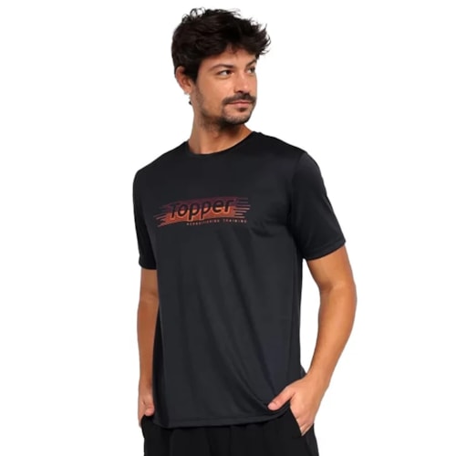 Camiseta Topper Dry Fit Masculina 4323088 Preto