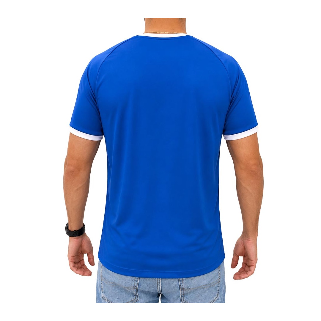 Camiseta Topper Dry Fit Masculina Mm 8522002 Azul