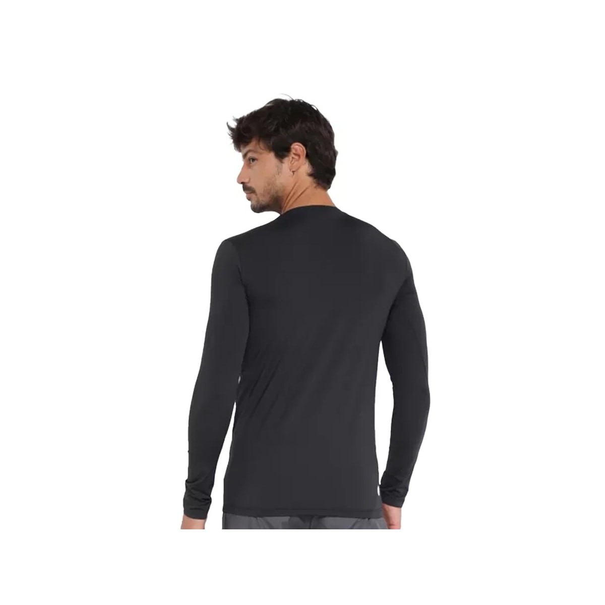 Camiseta Topper Manga Longa Uv50 Regular Fit 4323083 Preto Camiseta Topper Manga Longa Uv50 Regular Fit 4323083 Preto