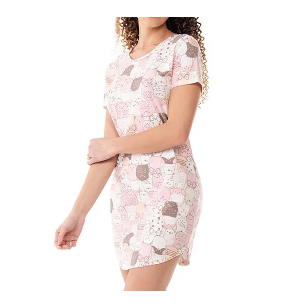 Camisola Zee Rucci Meia Manga Zr3202-098 Gato