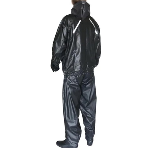 Detalhe - Capa Piraval De Chuva Com Capuz Ccpp040 Preto