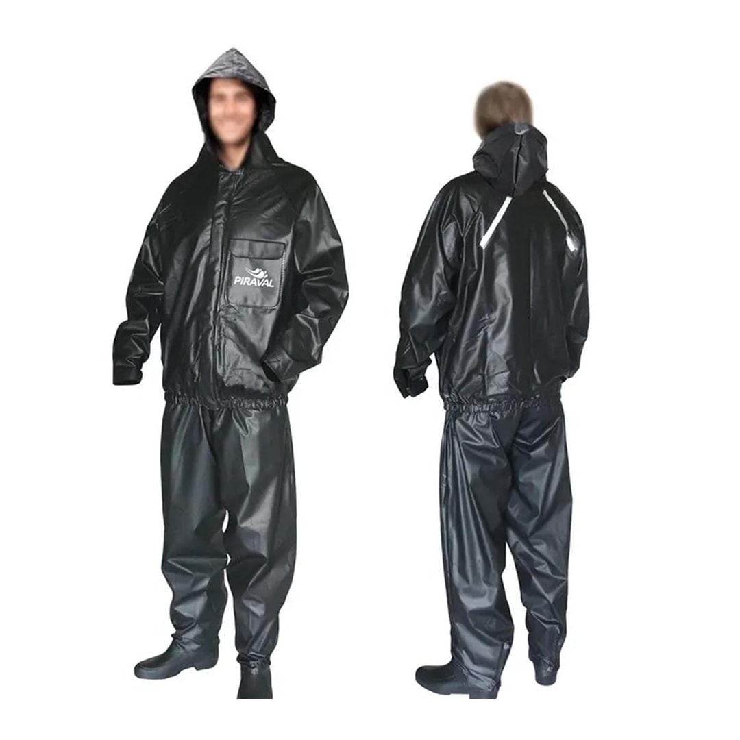 Capa Piraval De Chuva Com Capuz Ccpp040 Preto Capa Piraval De Chuva Com Capuz Ccpp040 Preto