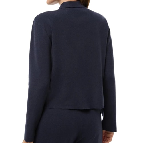 Detalhe - Cardigan Hering Feminino K6t7 Azul Marinho