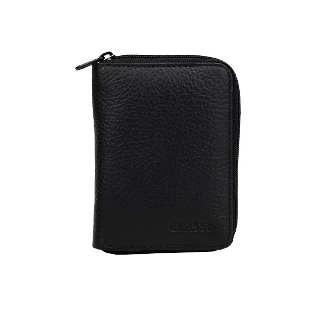 Carteira Classe Com Ziper Masculina De Couro M250 Preto Carteira Classe Com Ziper Masculina De Couro M250 Preto