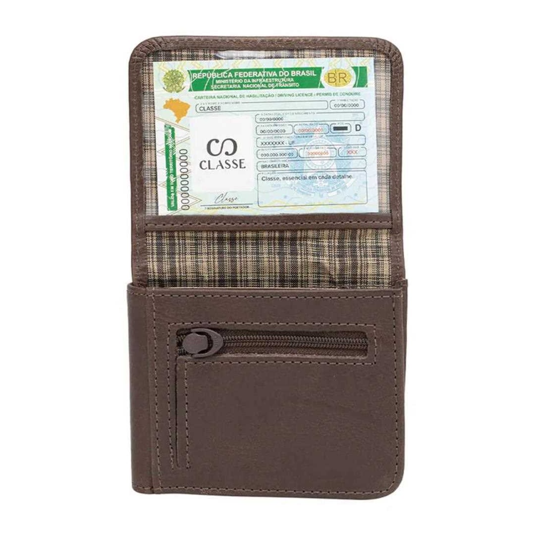 Carteira Classe Couro 040-0 Bronw