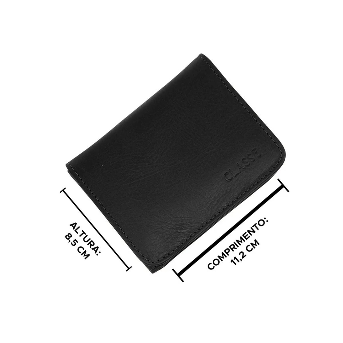 Carteira Classe Couro 040-0 Preto Carteira Classe Couro 040-0 Preto