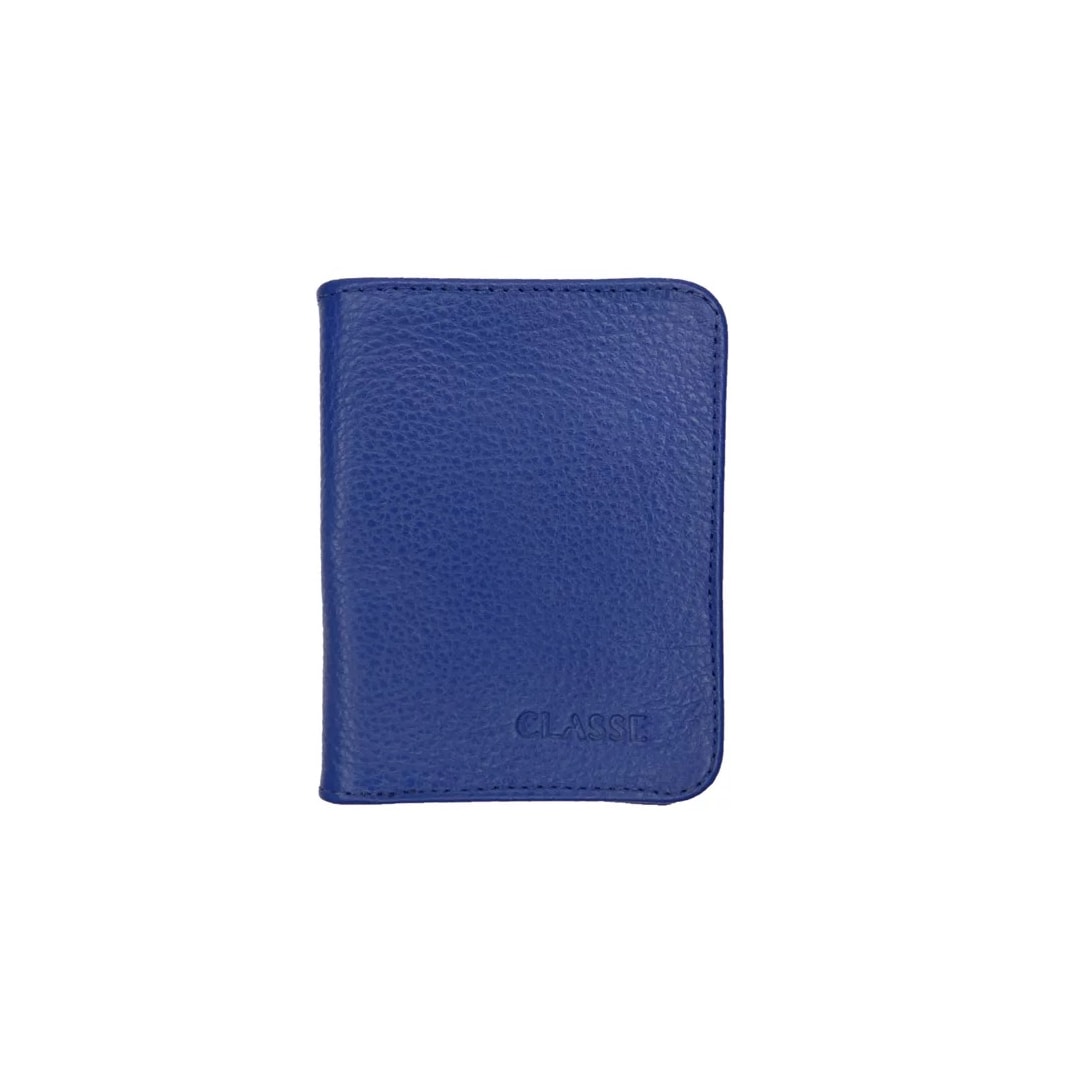 Carteira Classe De Couro Porta Cartões 118-A Azul Ashley Carteira Classe De Couro Porta Cartões 118-A Azul Ashley