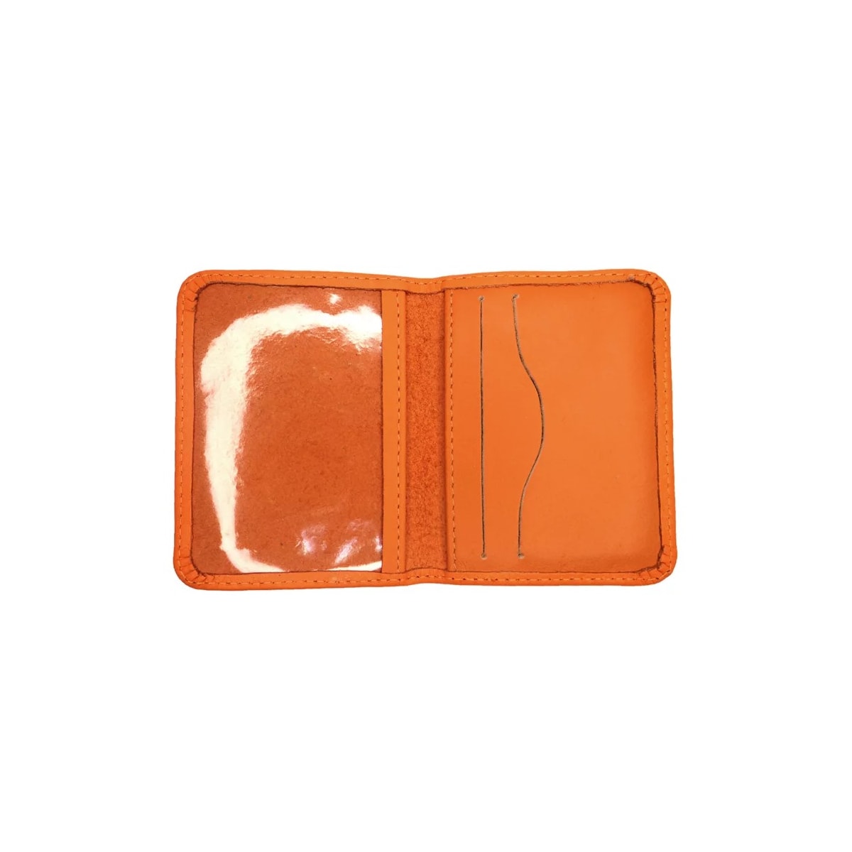 Carteira Classe De Couro Porta Cartões 118-A Laranja Carteira Classe De Couro Porta Cartões 118-A Laranja